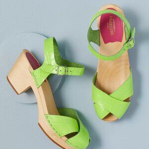 Swedish Hasbeens Mirja Heeled Clog Sandals